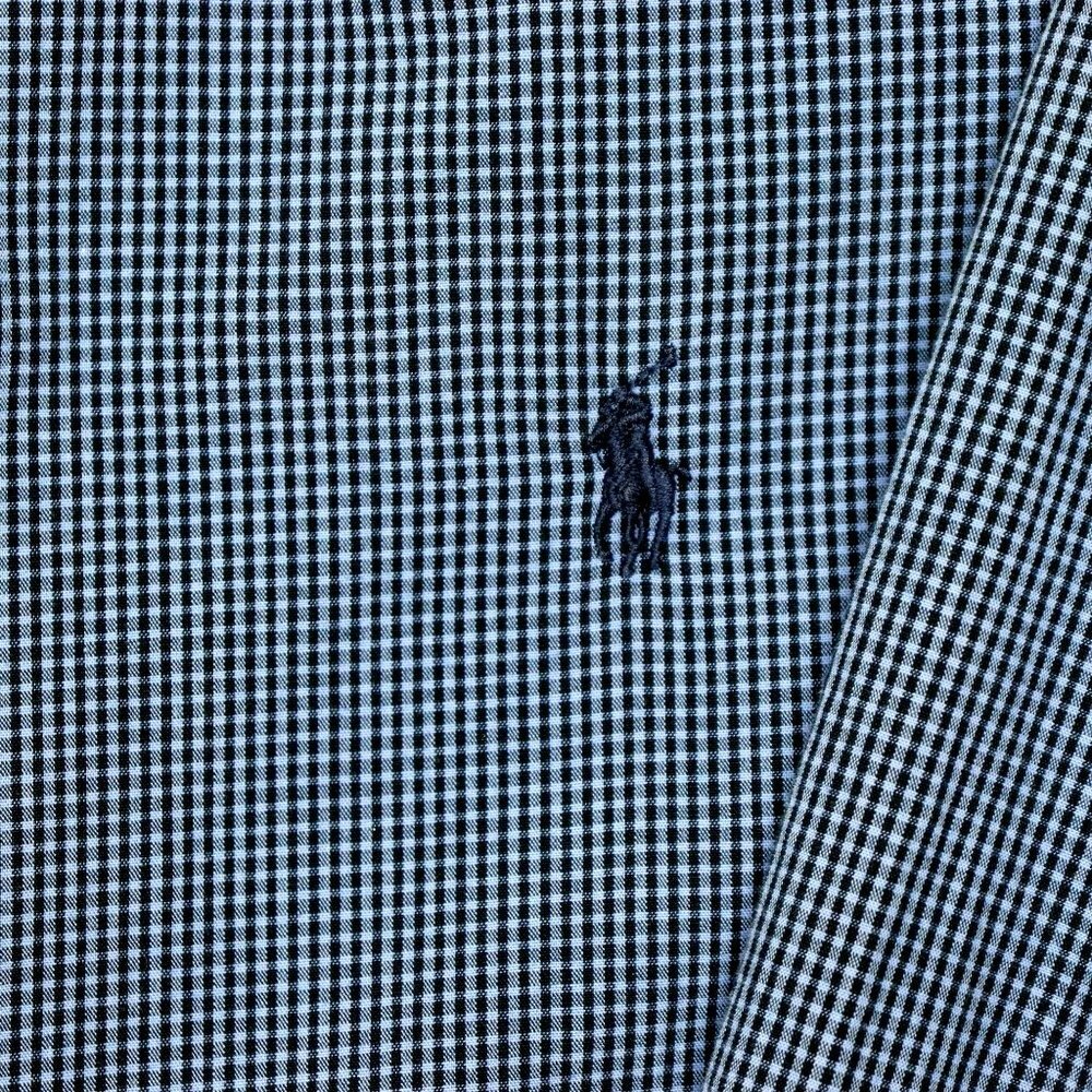 Ralph Lauren Shirt Size Large Blue White Checked Button Down Marlowe Dress - Picture 3 of 7